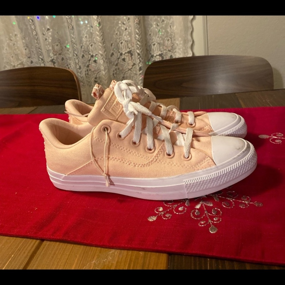 Converse Peach Low-Top Sneakers